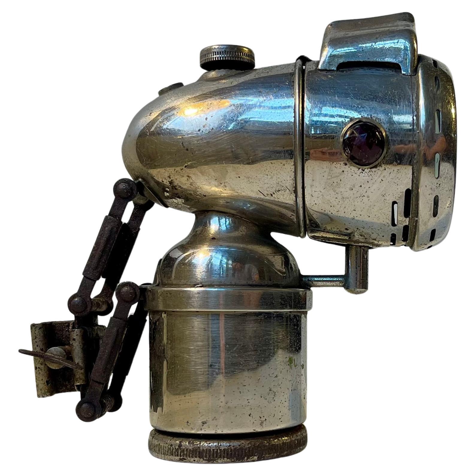 Lampe de bicyclette Bullet Carbide de Nirona, Allemagne, années 1930 en vente