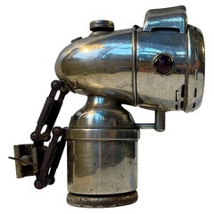 1930s Bullet Carbide Bicycle Lamp by Nirona Germany