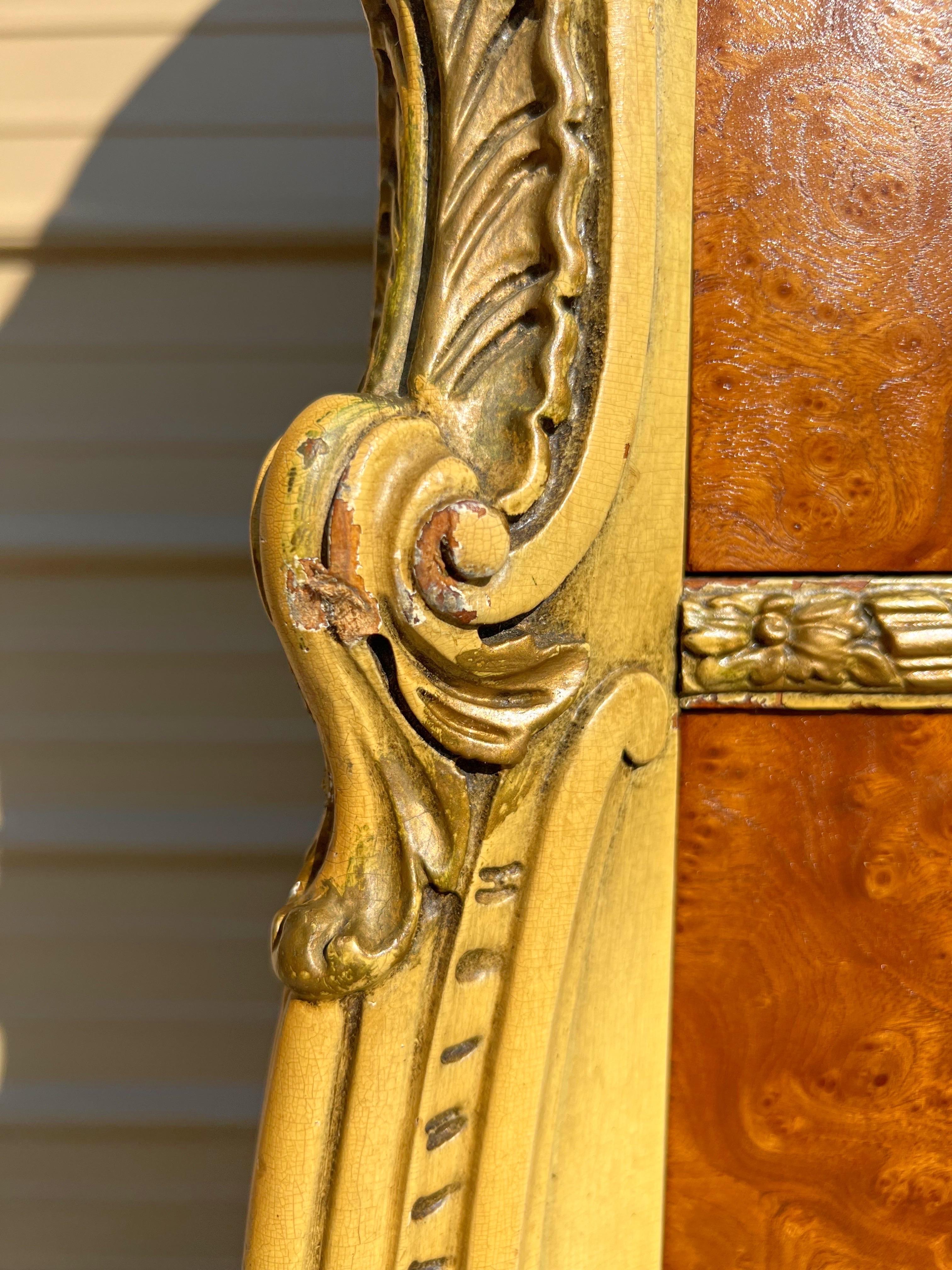 Commode haute à cinq tiroirs, style Louis XV, rococo français, 1930 en vente 12