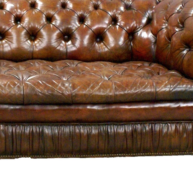 1930s Buttoned Leather Chesterfield Sofa at 1stDibs | buttoned leather  sofa, 1930 chesterfield sofa, 1930s leather sofa