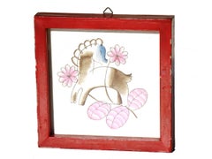 1930s by G. Gariboldi Gio Ponti Richard Ginori Italian Pottery Pair of Tiles