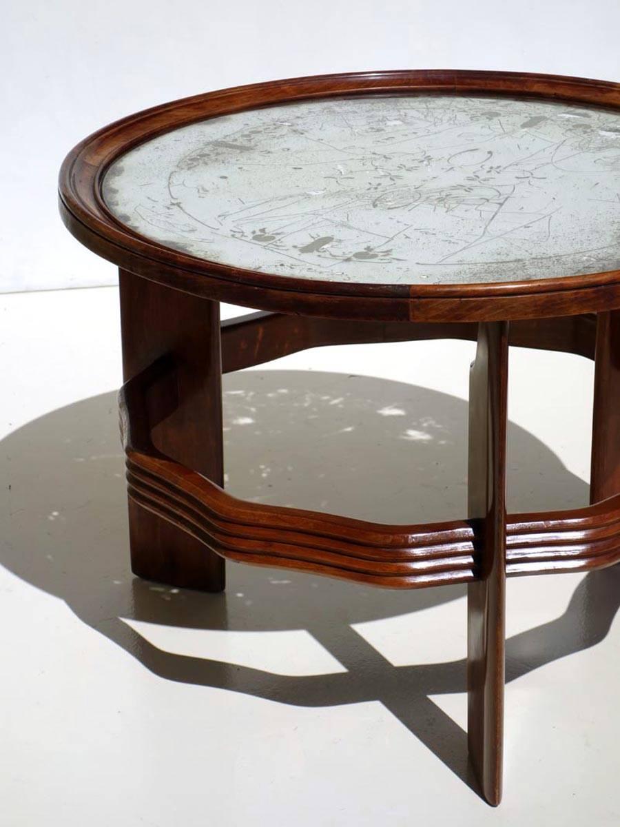 Art déco Table basse Art Déco italienne par Vittorio Valabrega des années 1930 en vente