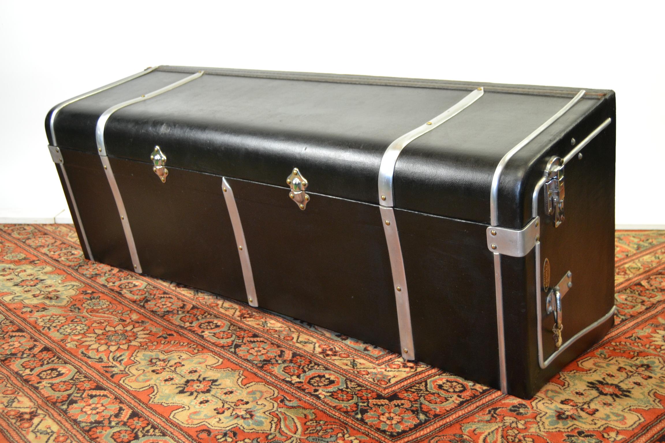 Art Deco Car Trunk for Classic Car by Malles Charlet Brussels, 1930s 4