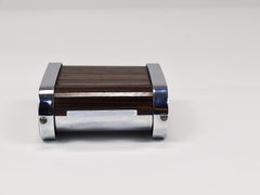 1930s Carl Aubock I Storage Box / Cigarette Dispenser with Roll Top, Austria