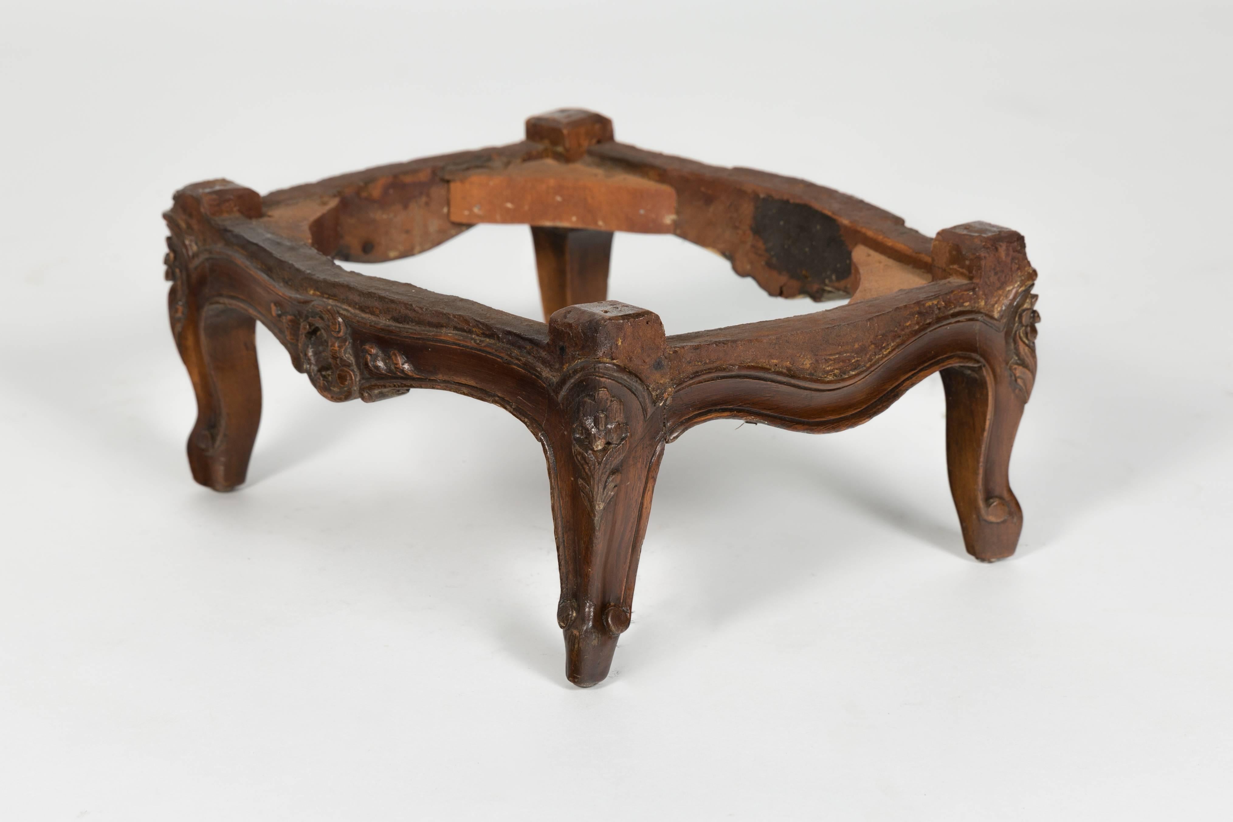 Mid-20th Century 1930s Carved French Footstool