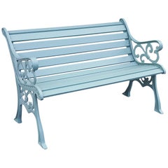 1930s Cast Iron Bench