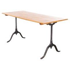 Used 1930's Cast Metal Base Kronenbourg Café Dining, Bistro Table, '749.10'