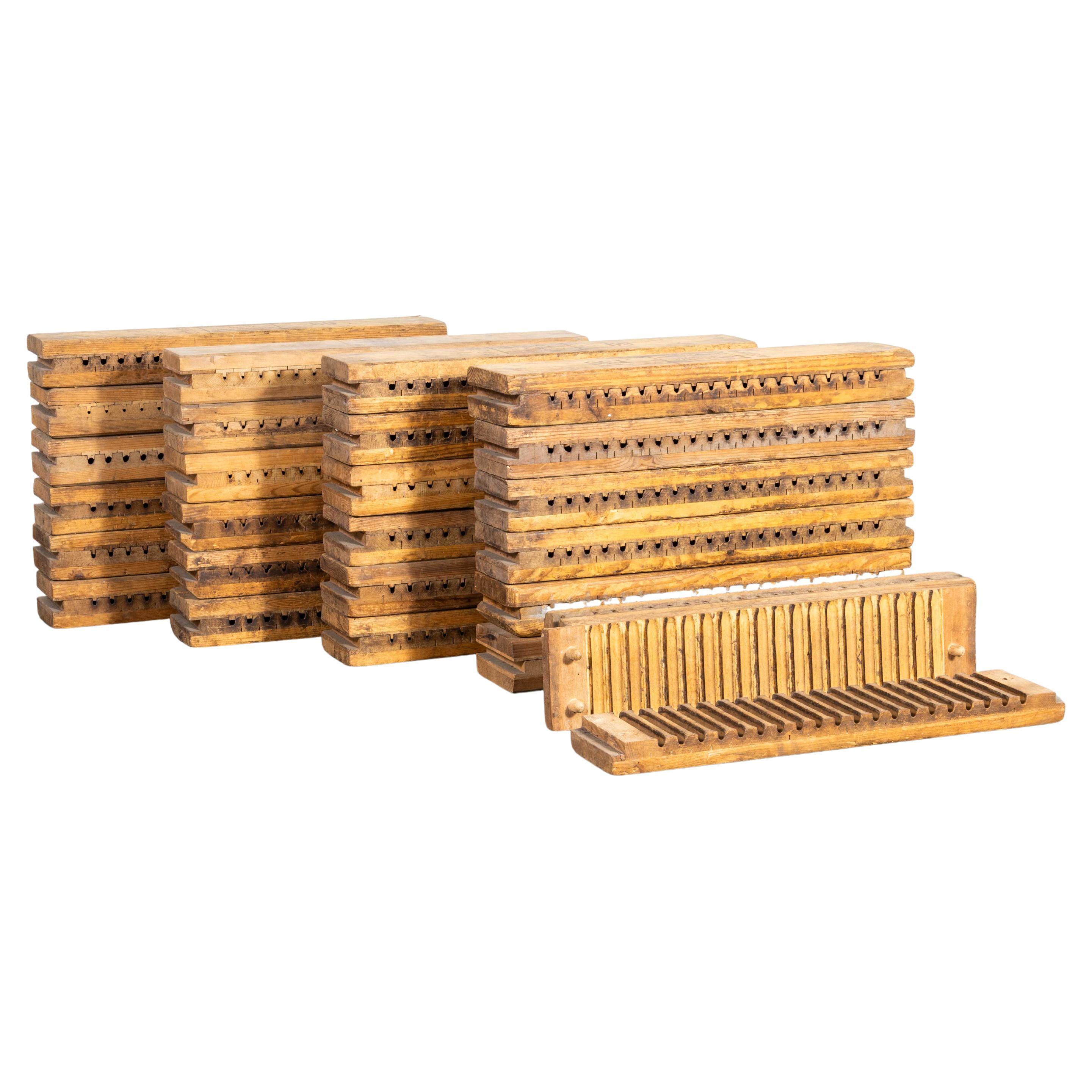 1930's Cedar Wood Cigar Press Moulds