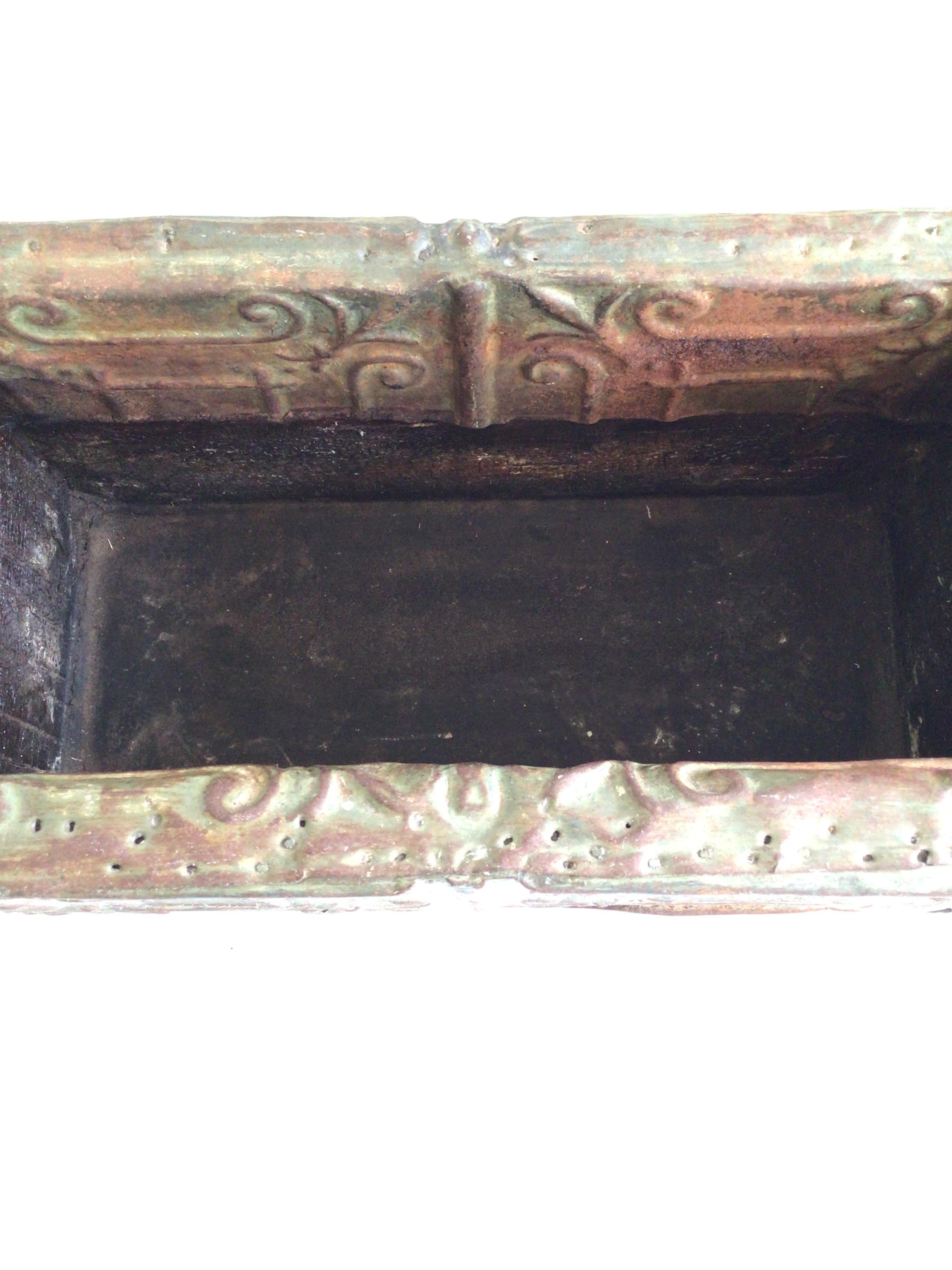 1930s Ceiling Tin Window Box For Sale 3