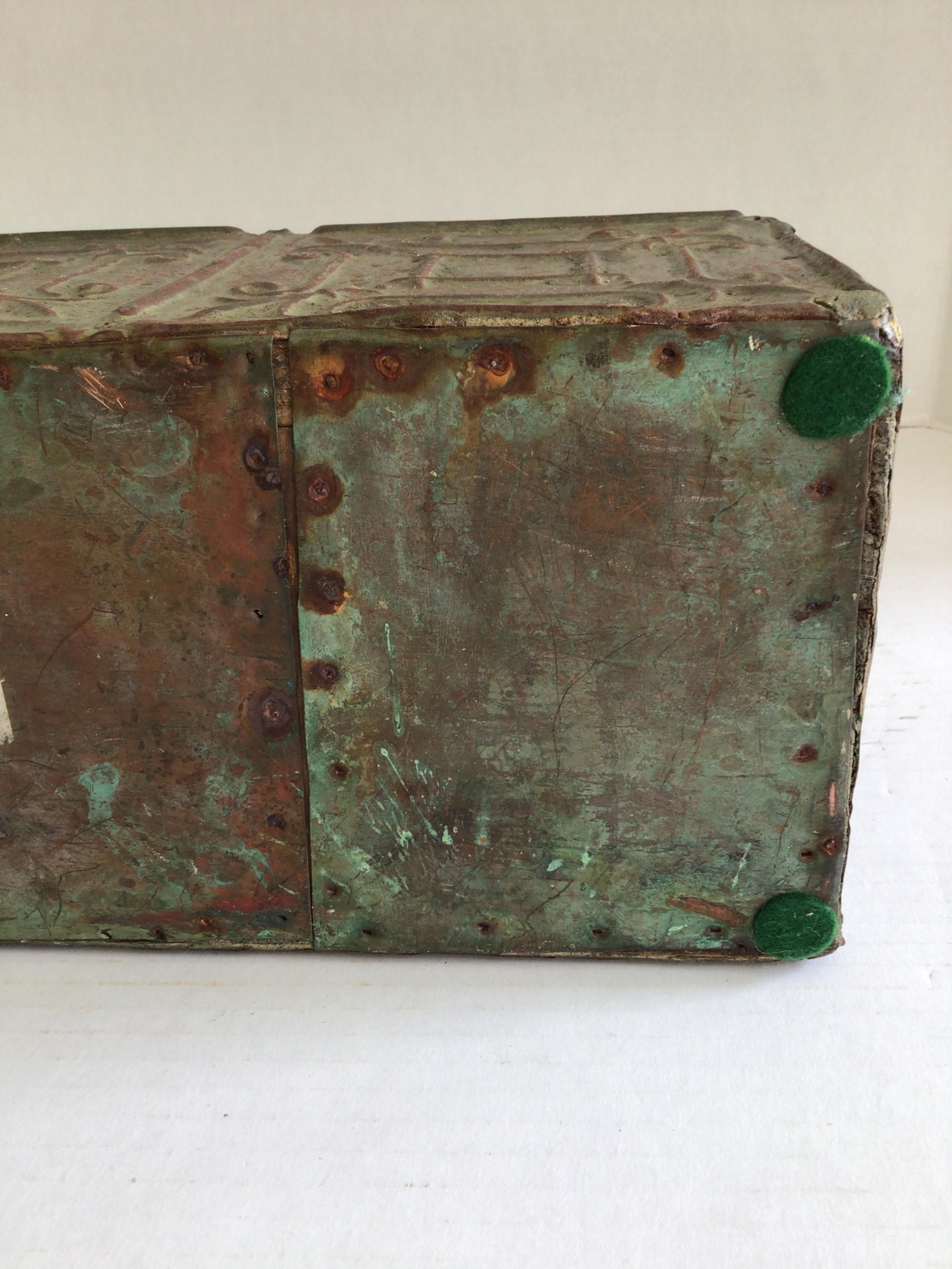 1930s Ceiling Tin Window Box For Sale 4