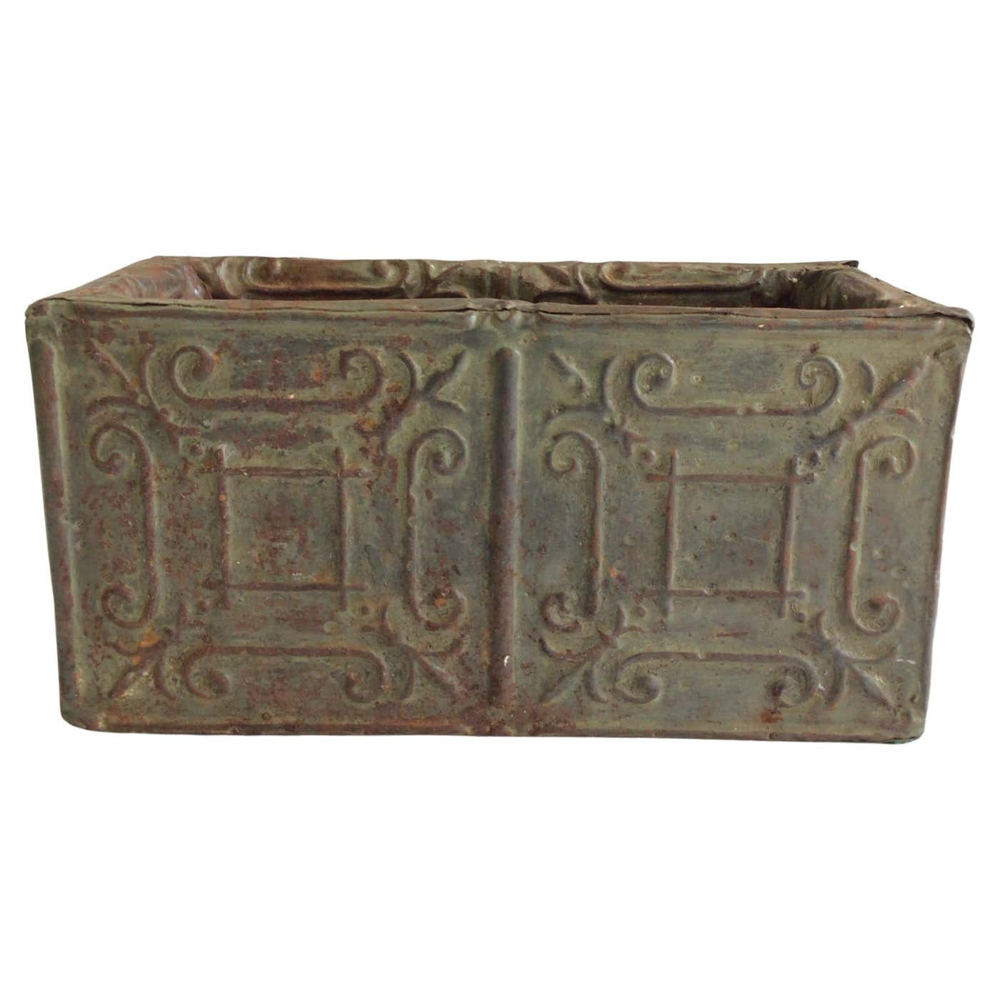 1930s Ceiling Tin Window Box For Sale at 1stDibs