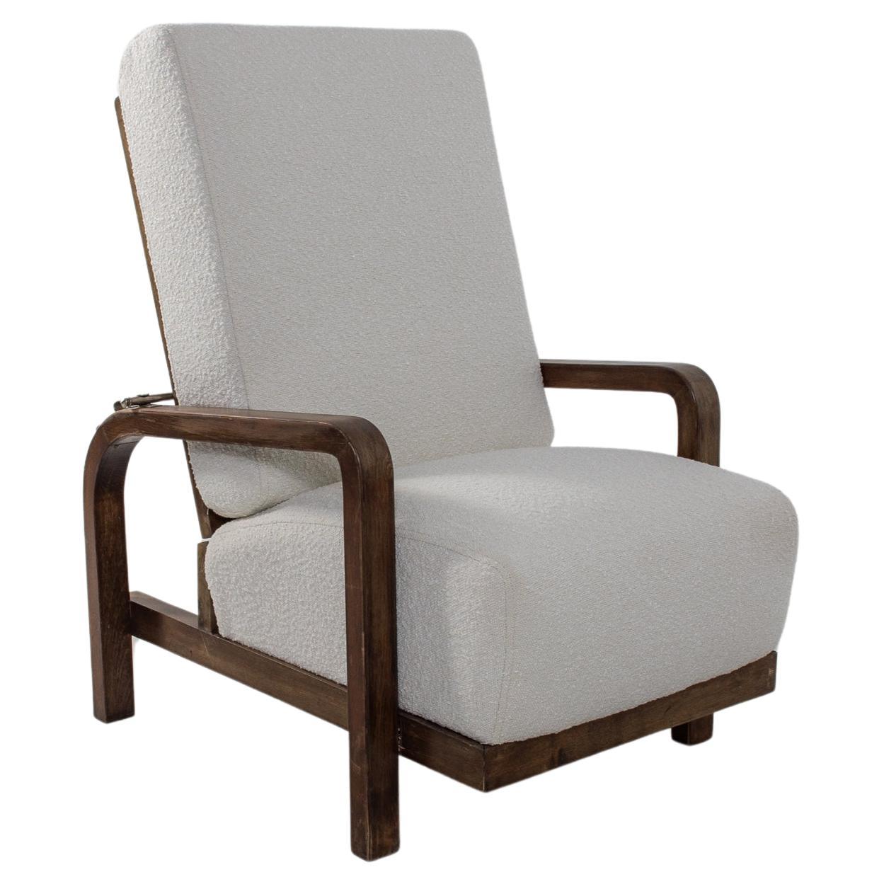 Fauteuil inclinable d'Europe centrale des années 1930 en vente