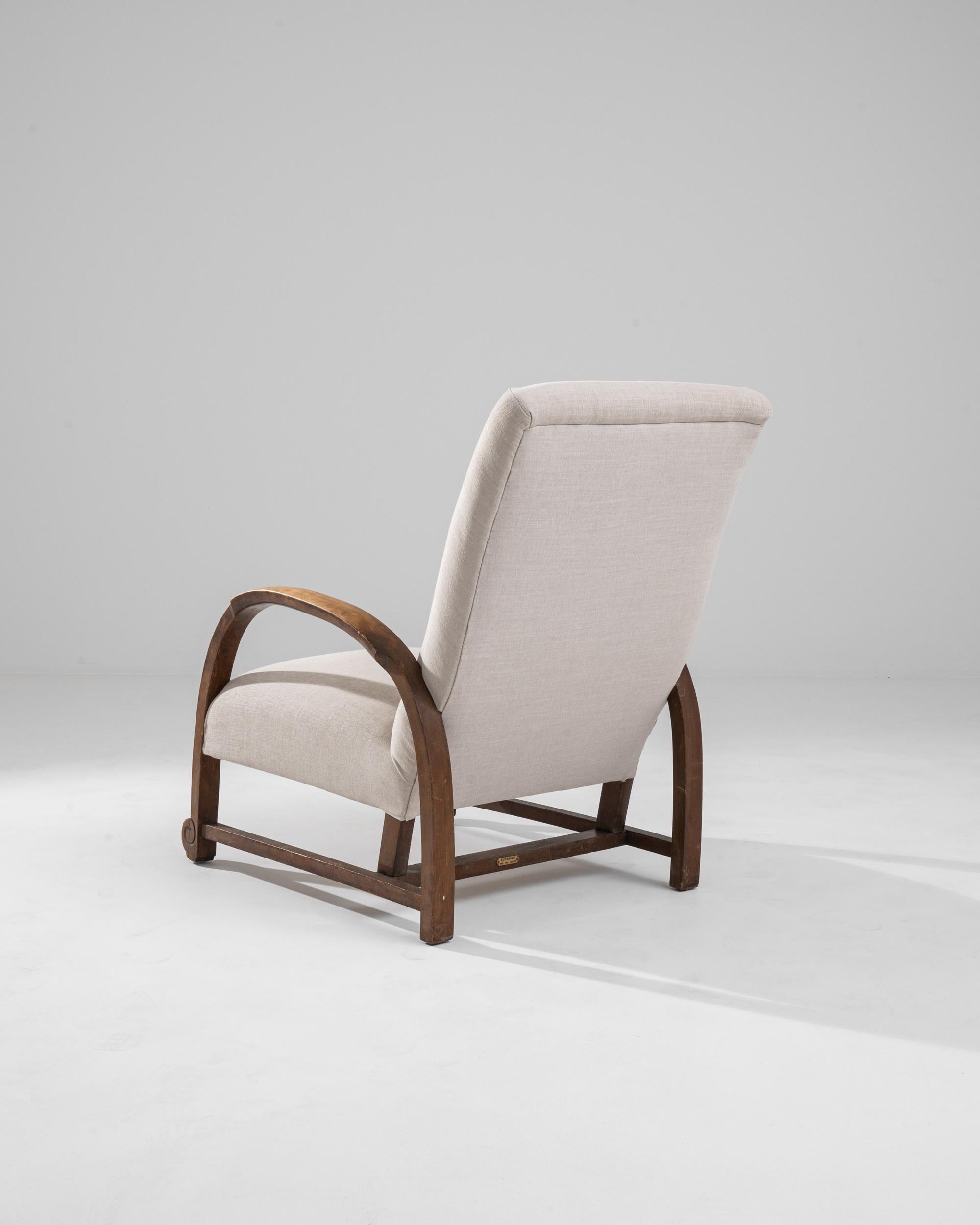 1930s Central European Wooden Armchair 2