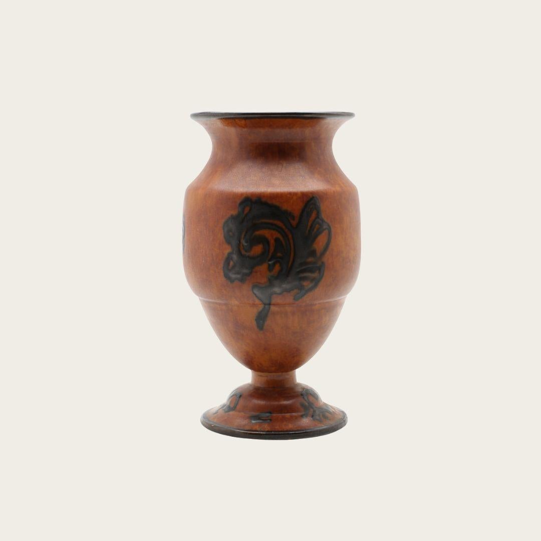 1930s, Sweden. The foot has significant breaks that have since been repaired, cracks are still visible. Signed on underside by designer. Price has been reduced to account for damaged base.