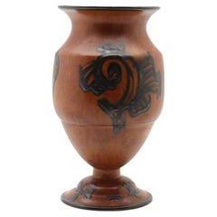 1930s Ceramic Baroque Urn by Gabriel Burmeister for Gabrielverk
