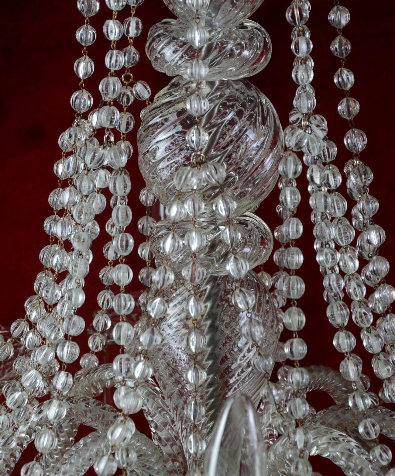 20th Century 1930s Chandelier in the Style of Marie Terese, Spain For Sale