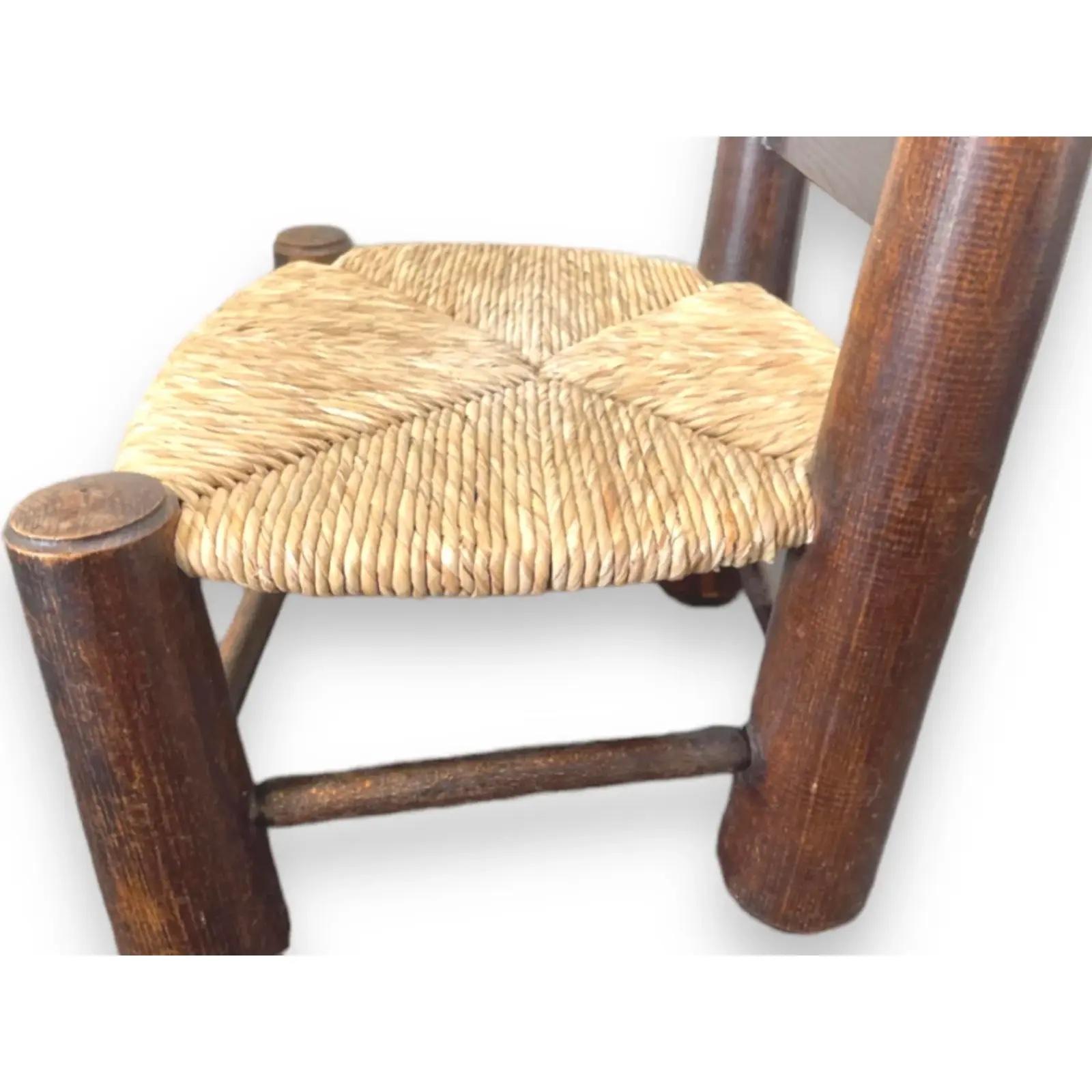 1930s Charles Dudouyt French  Low Side Chair For Sale 1