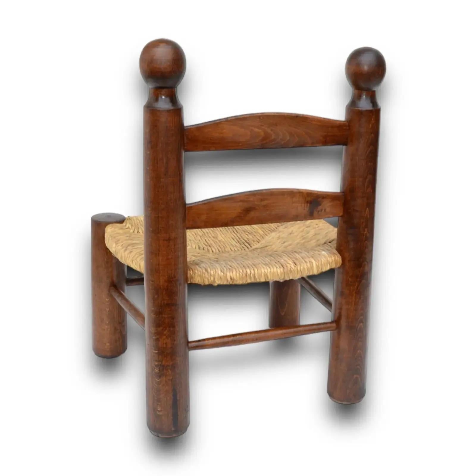 1930s Charles Dudouyt French  Low Side Chair For Sale 2