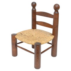1930s Charles Dudouyt French  Low Side Chair