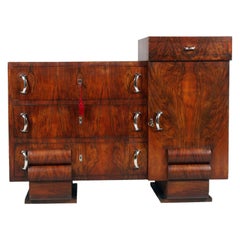 1930s Chest of Drawers, Commode, Credenza Art Deco by Guglielmo Urlich for Ar.Ca