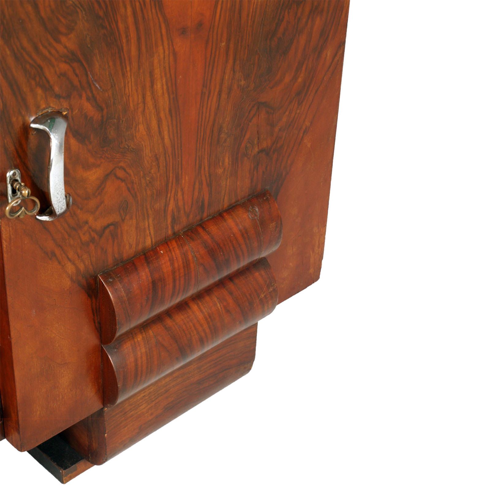 Burl 1930s Chest of Drawers, Commode, Credenza Art Deco by Guglielmo Urlich for Ar.Ca For Sale