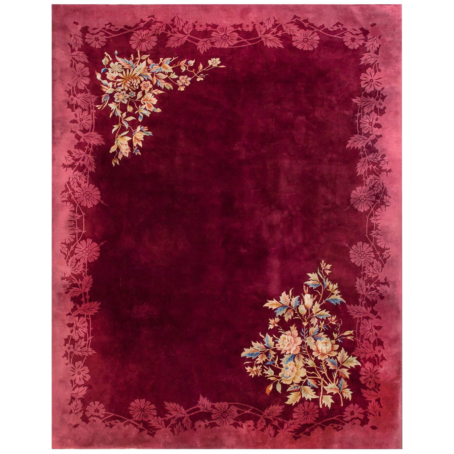 Capet Art Deco cinese degli anni '30 ( 9' x 11'6" - 275 x 350 )