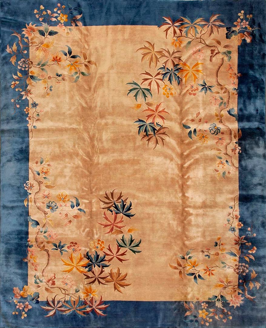 Tapis chinois Art Déco des années 1930 ( 10'9" x 13'4" - 328 x 406 )