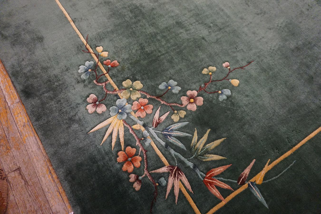  1930s Chinese Art Deco Carpet ( 12'10