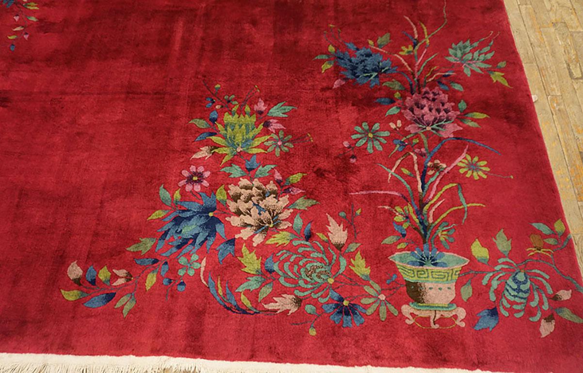 1930s Chinese Art Deco Carpet 8' 8
