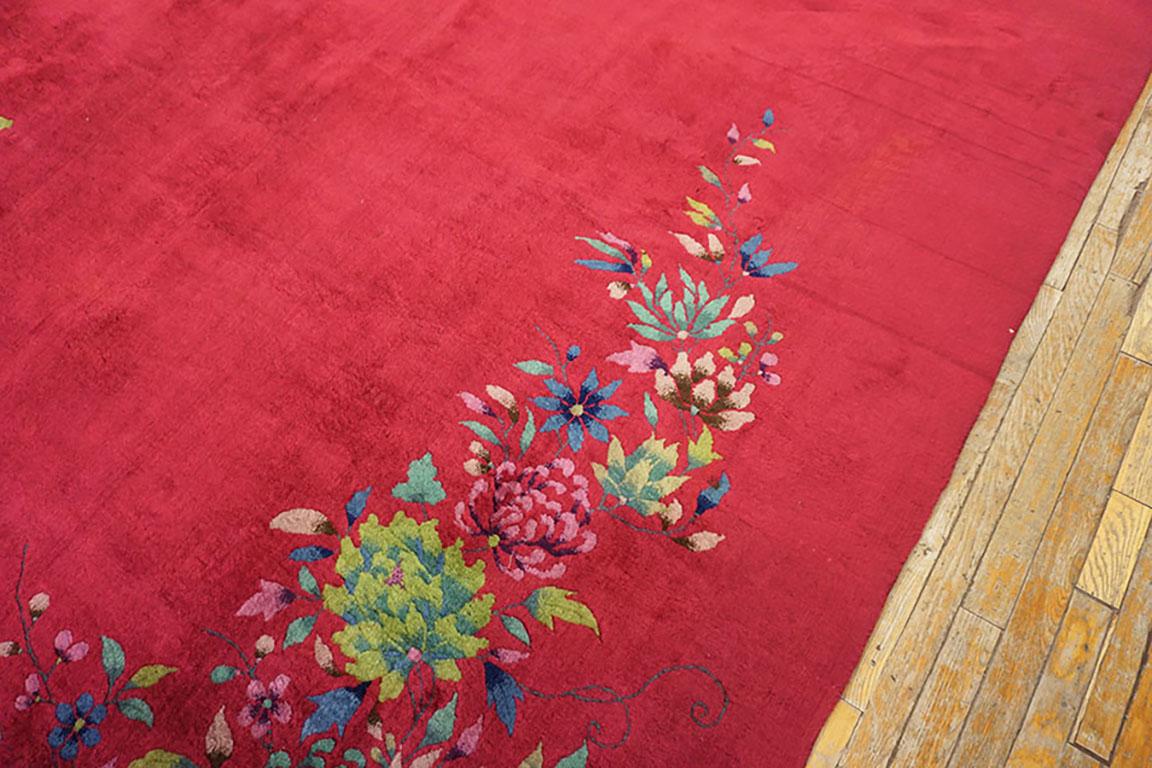 Mid-20th Century 1930s Chinese Art Deco Carpet 8' 8