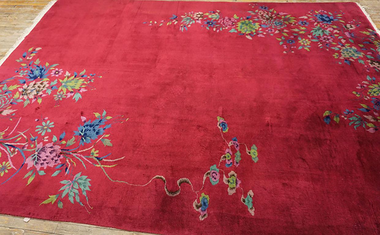 1930s Chinese Art Deco Carpet 8' 8