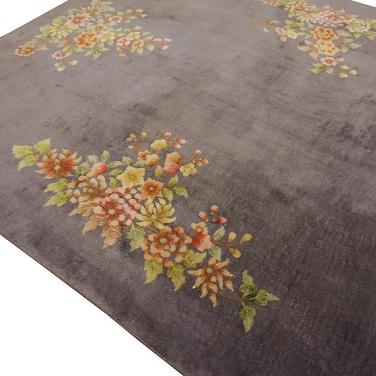 Tapis chinois Art Déco des années 1930 ( 8' x 9'9