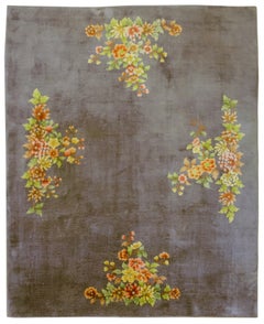 1930er Jahre Chinesischer Art Deco Teppich ( 8' x 9'9" - 244 x 297 )