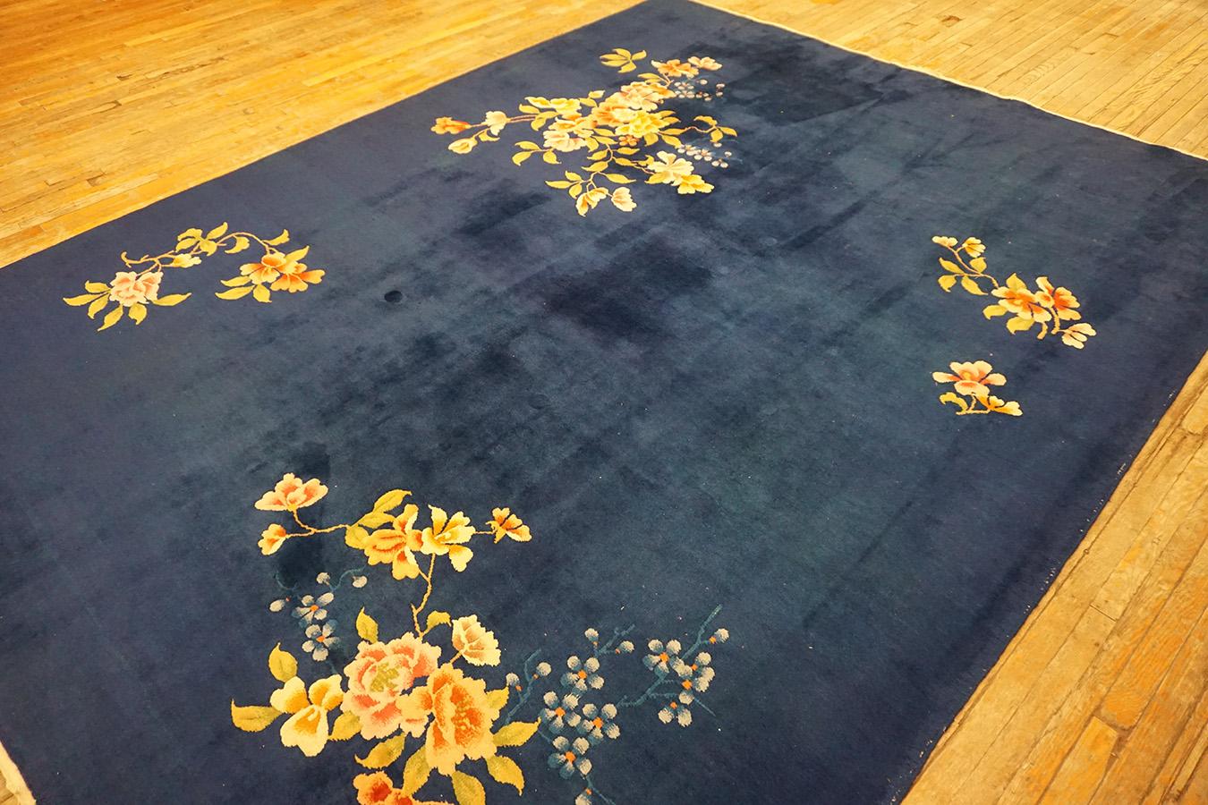 Tapis Art déco chinois des années 1930 9' x 11' 6