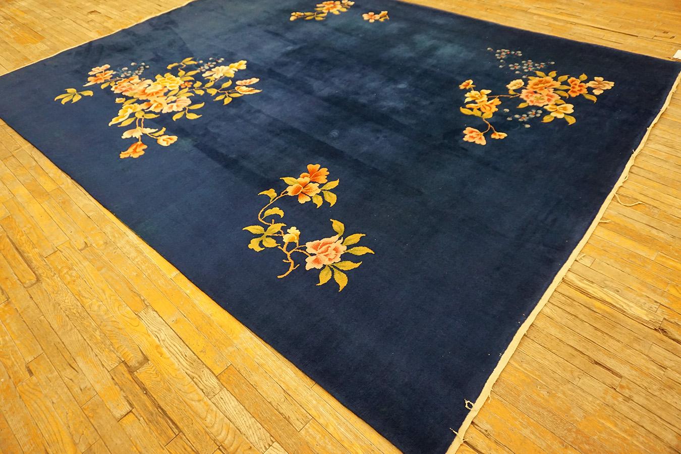 Tapis Art déco chinois des années 1930 9' x 11' 6