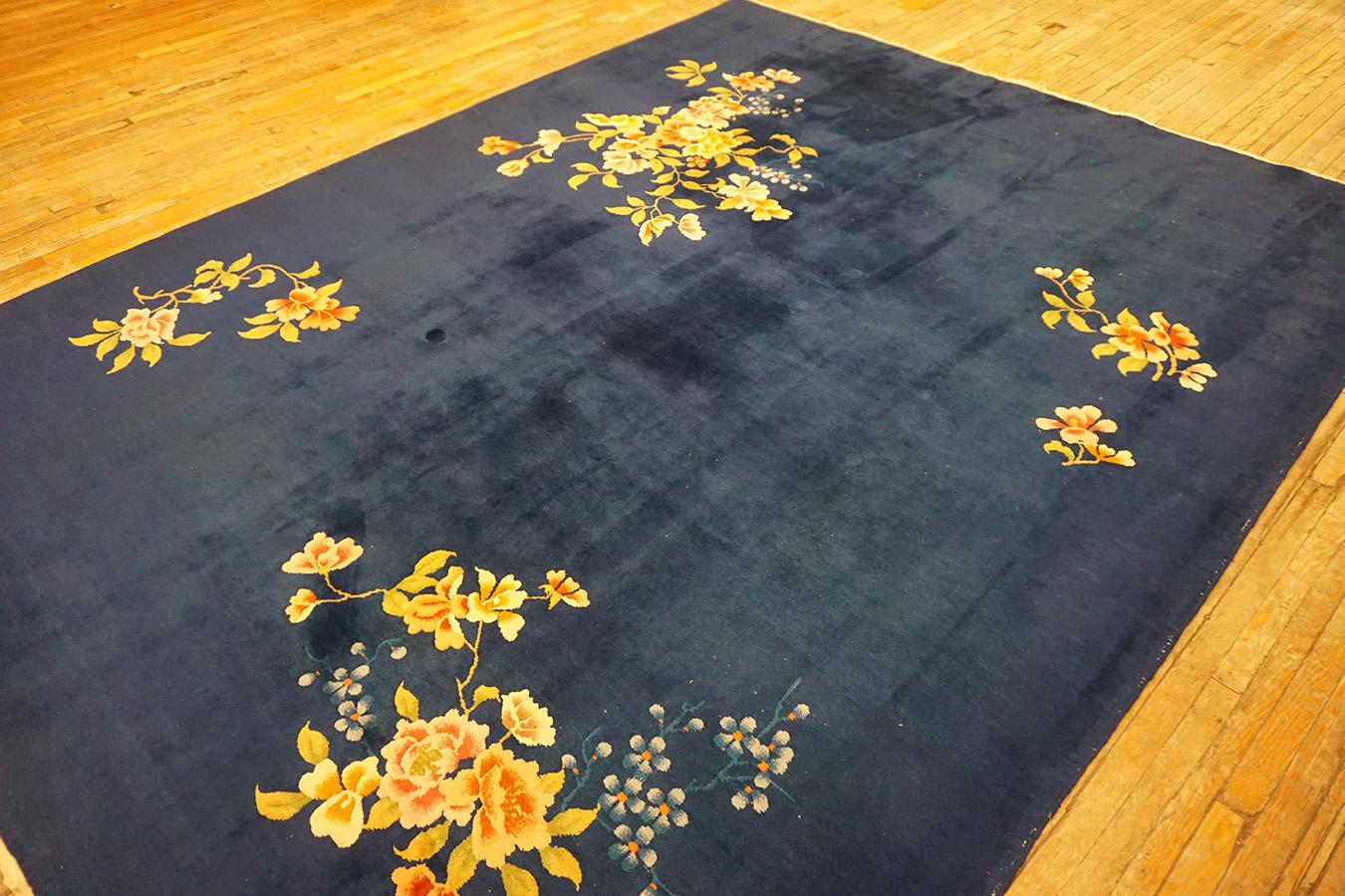 Tapis Art déco chinois des années 1930 9' x 11' 6