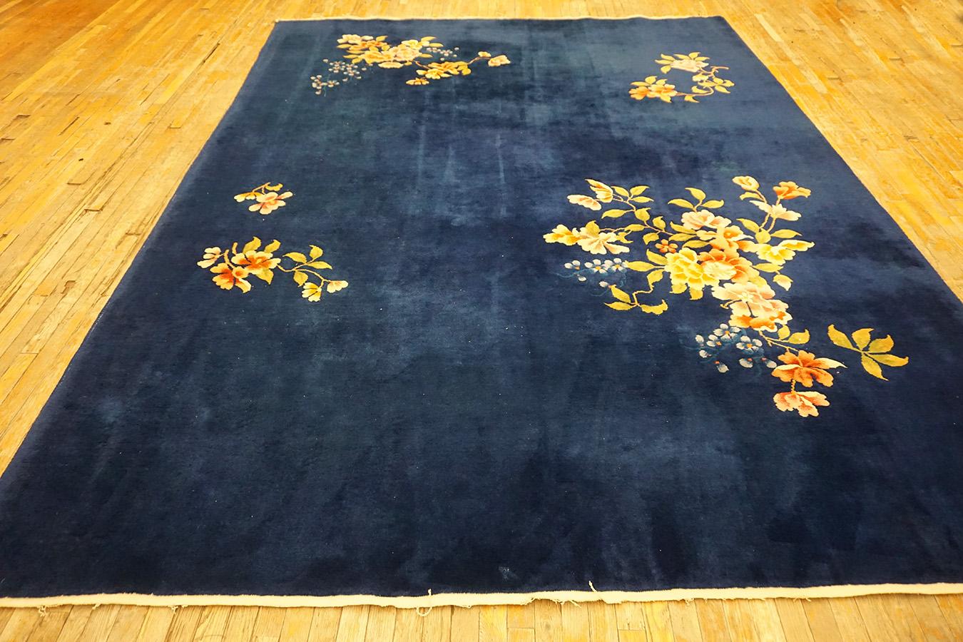 Tapis chinois Art déco des années 1930, taille : 9' x 11' 6