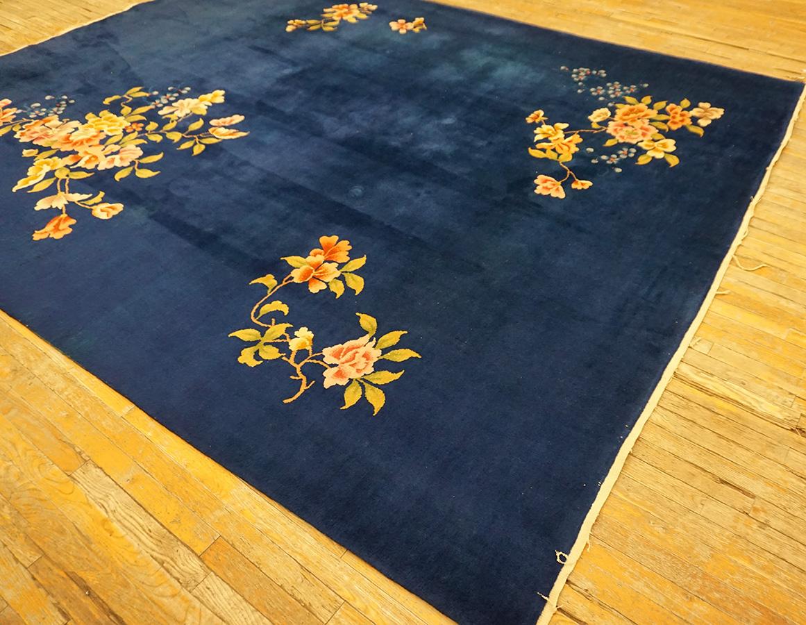 Tapis Art déco chinois des années 1930 9' x 11' 6