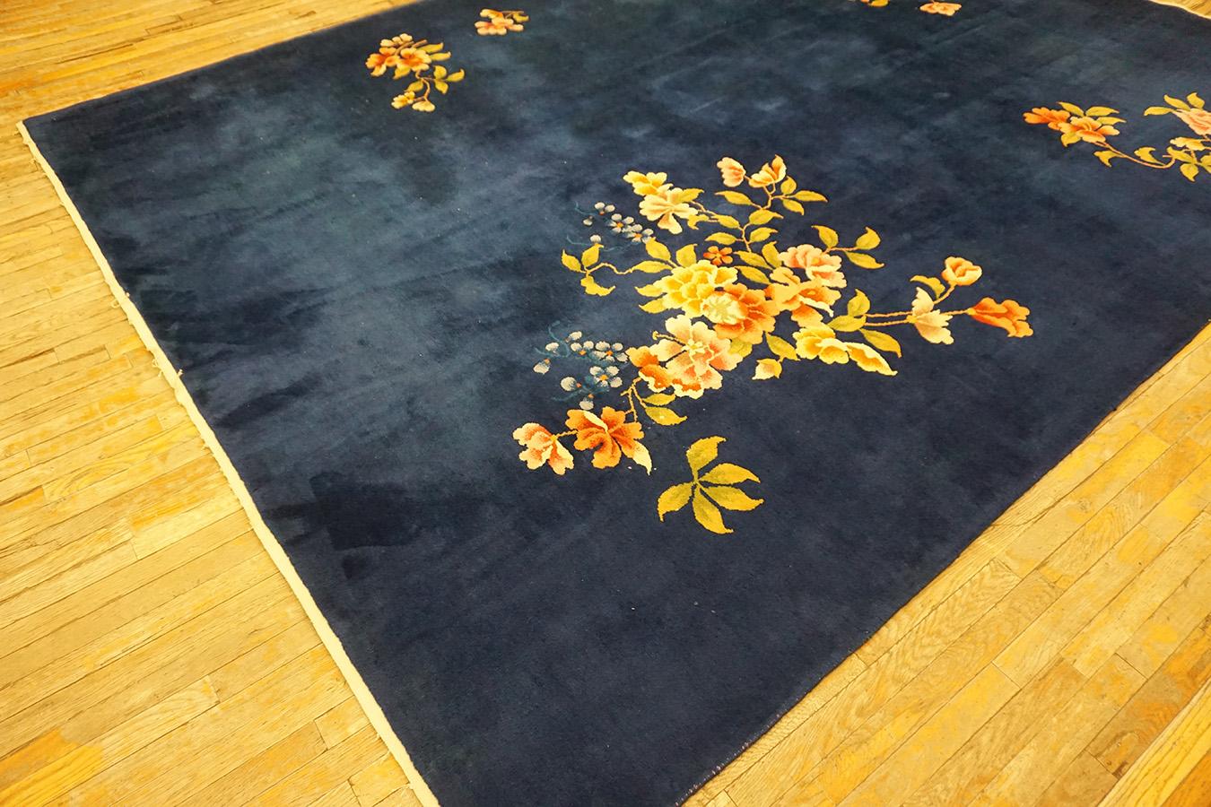 Tapis Art déco chinois des années 1930 9' x 11' 6