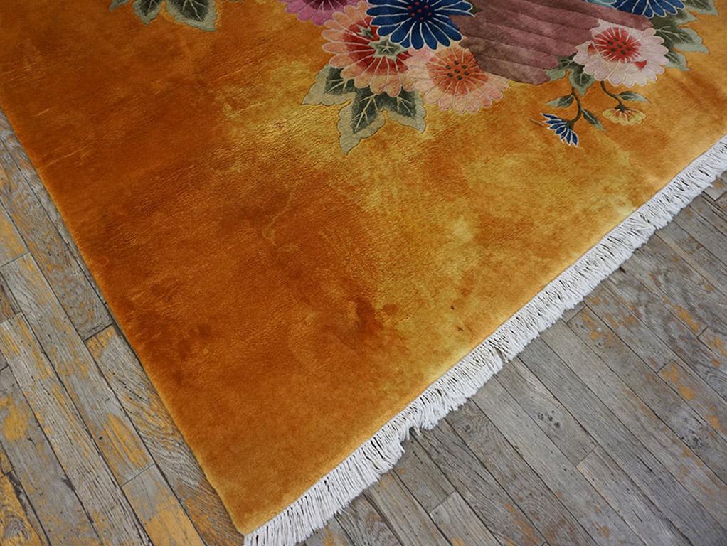 Chinois Tapis Art Déco chinois des années 1930 9' x 12' en vente