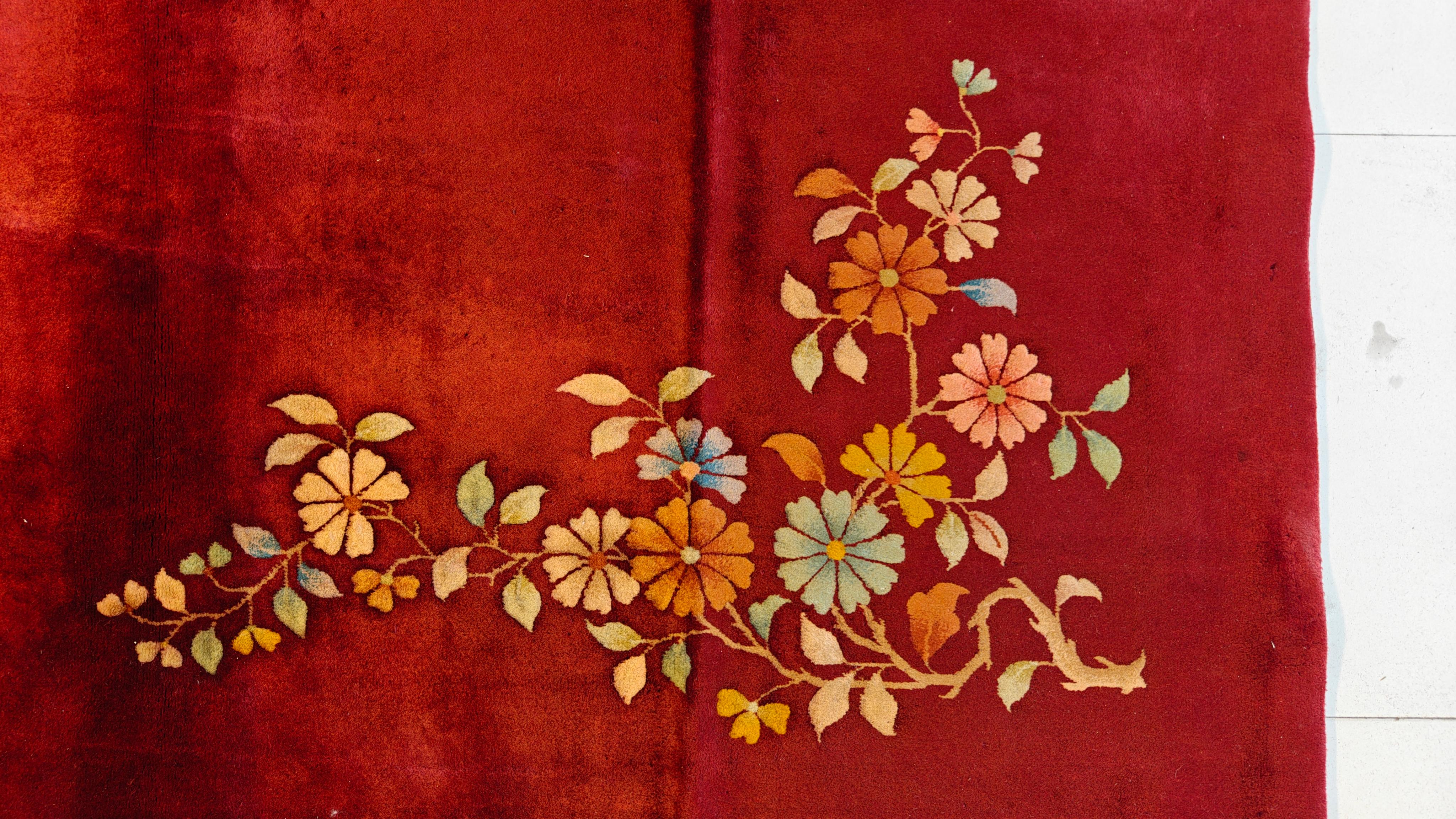 Tapis Art Déco chinois des années 1930 Bon état - En vente à New York, NY
