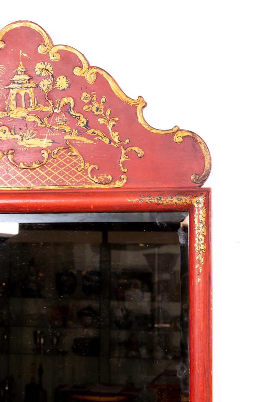 Chinese Mirror, 1930s  In Good Condition For Sale In Stamford, CT