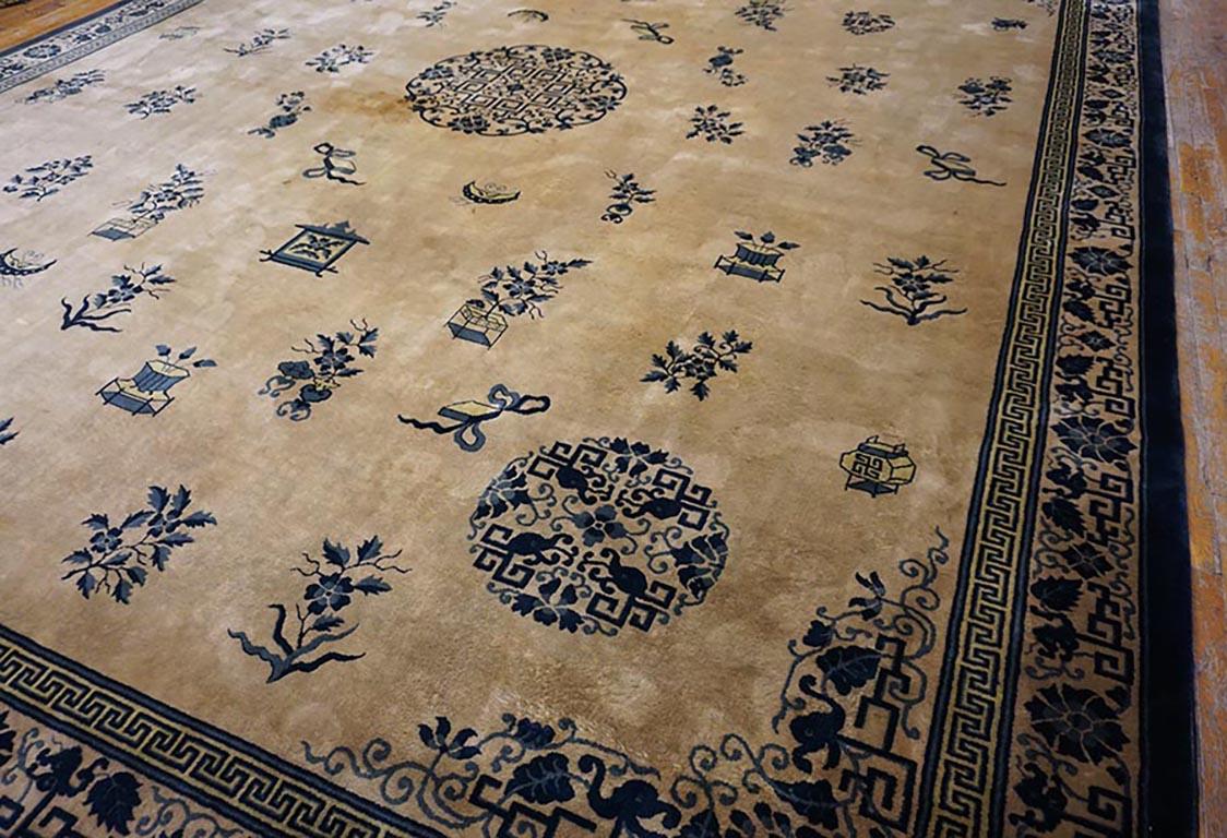 Hand-Knotted 1930s Chinese Peking Carpet ( 14' x 17'6