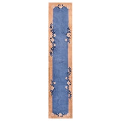 Tapis chinois de Pékin des années 1930 ( 2''6 x 11''3 - 76 x 342)