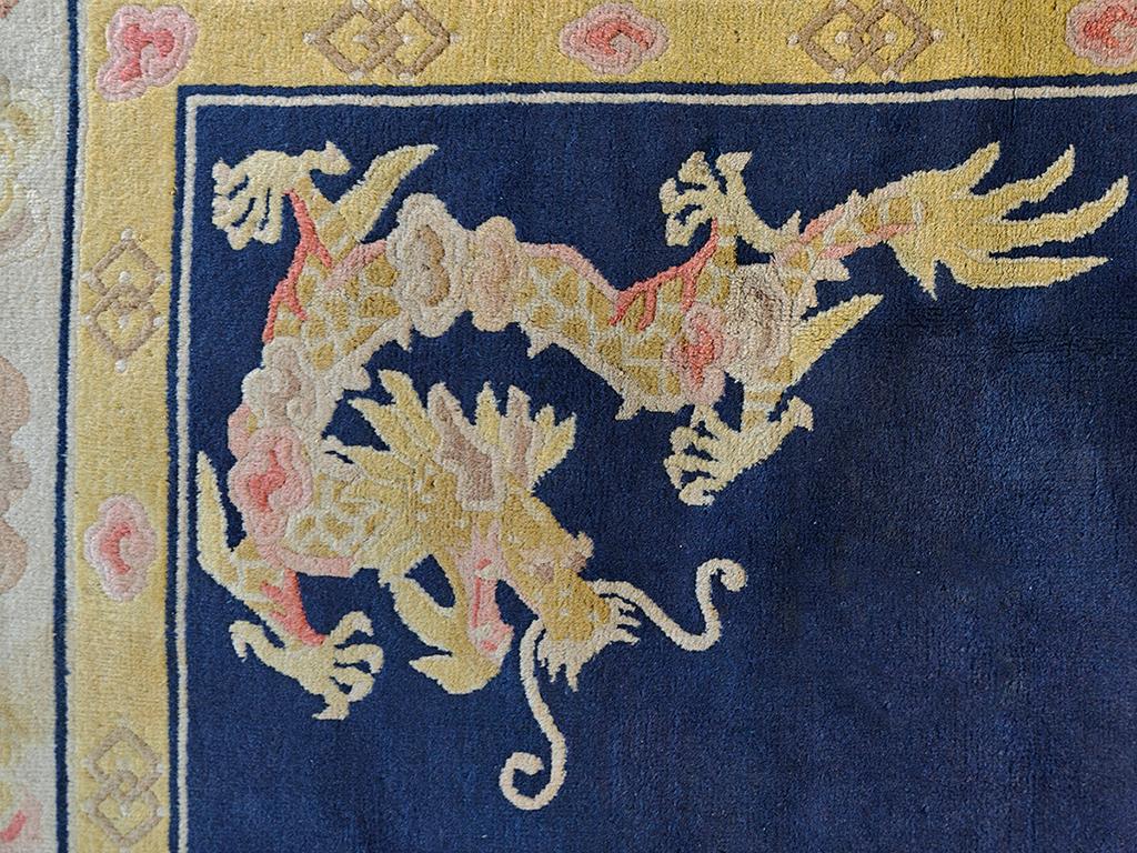 Mid-20th Century 1930s Chinese Peking Dragon Carpet ( 8' x 10'10
