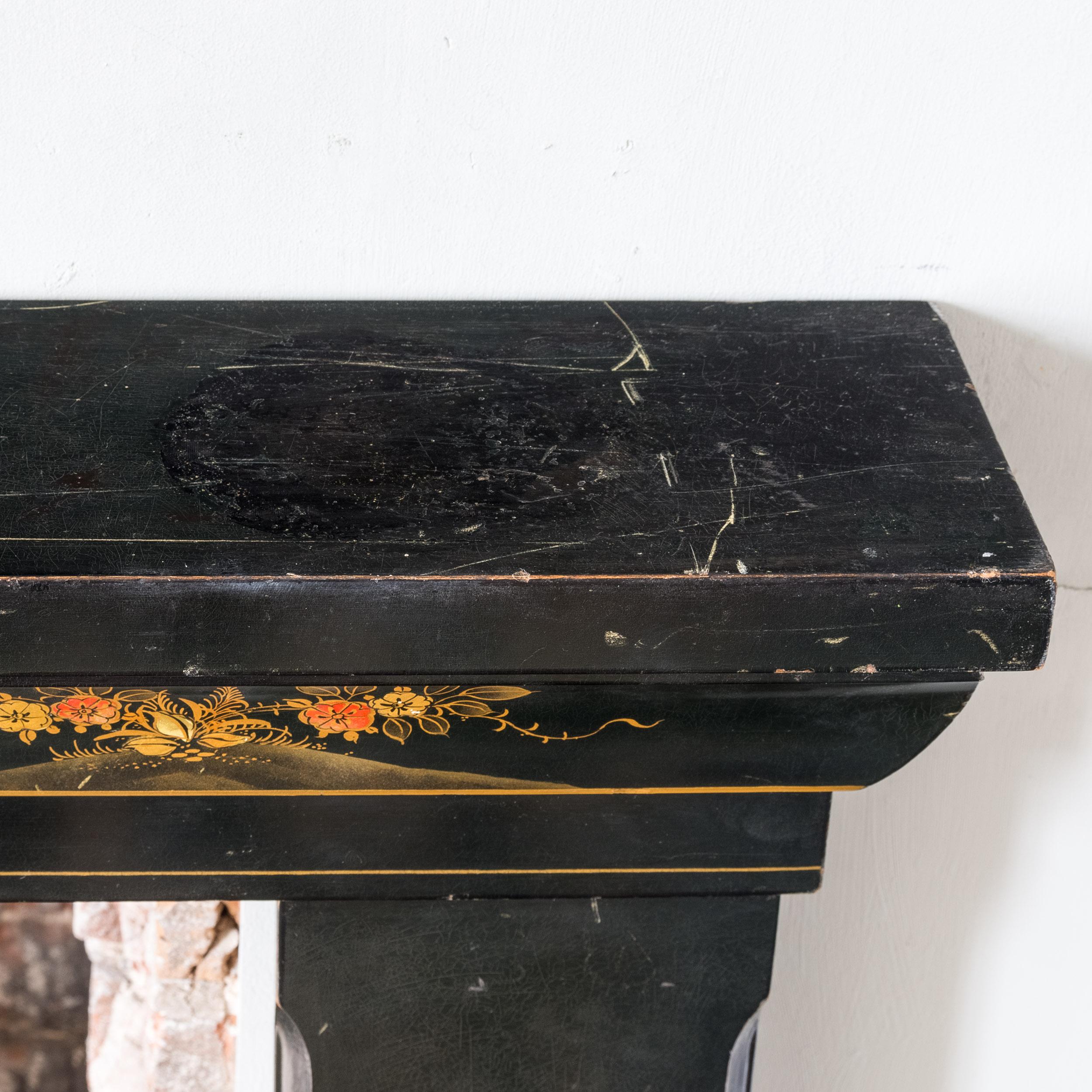 1930s Chinoiserie ‘Pailou’ Form Fireplace 5