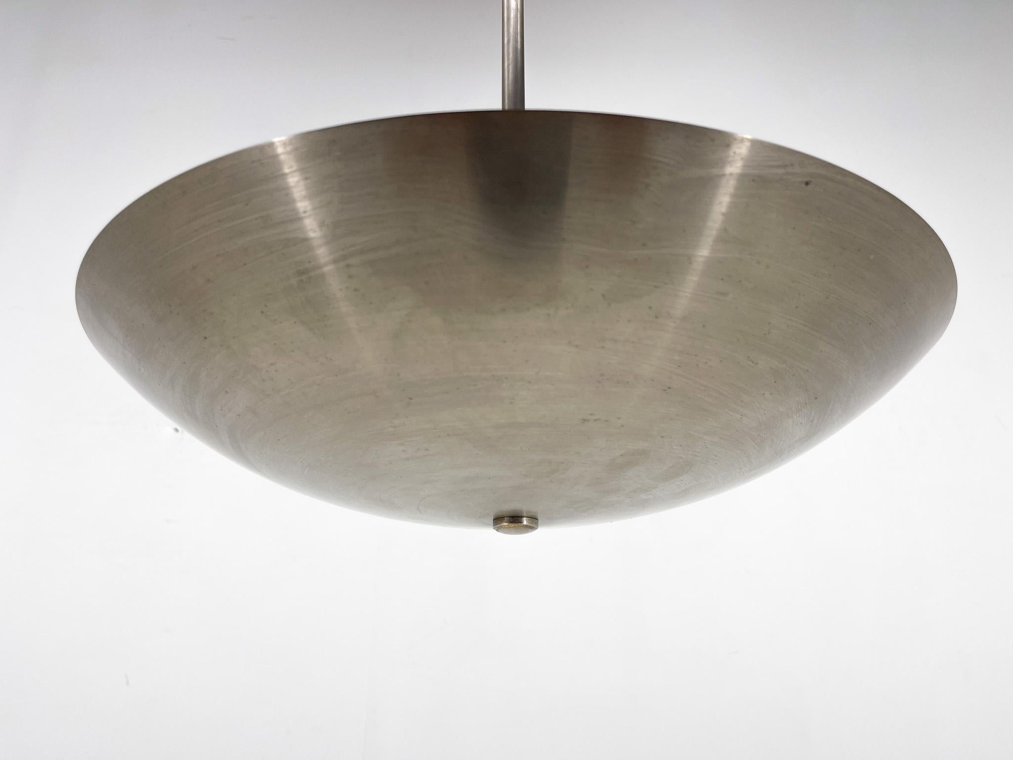 Chrome Lampe à suspension chromée des années 1930 par le designer Franta Anyz, Tchécoslovaquie en vente