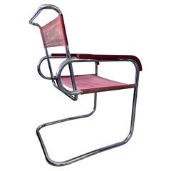 1930s Chrome tubular steel Marcel Breuer B46 chair for Thonet/ eisengarn