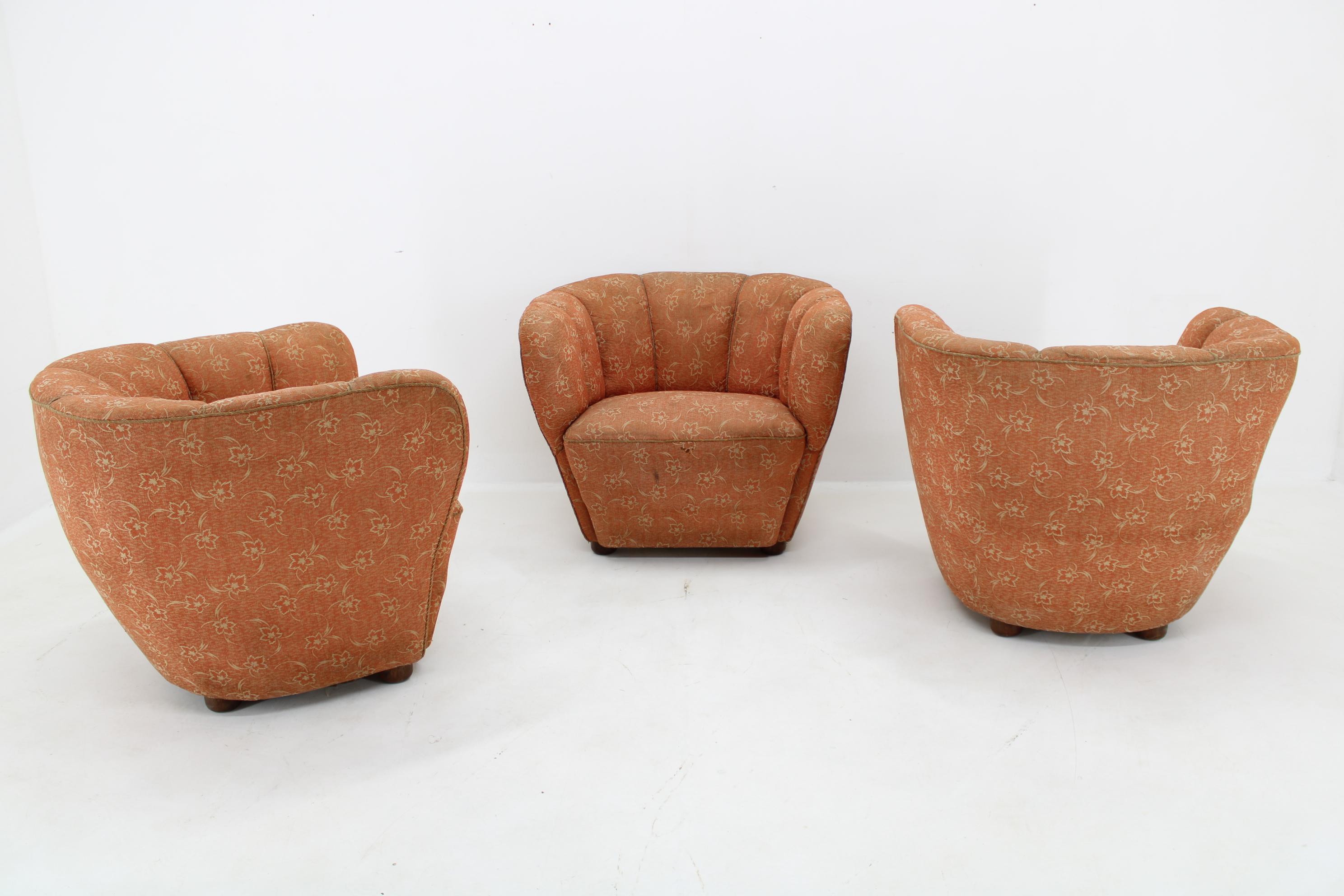 Mid-20th Century 1930s Club Chair by UP zavody, Czechoslovakia For Sale