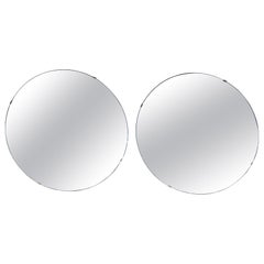 Vintage 1930s Cobalt Art Deco Mirrors Matched Pair